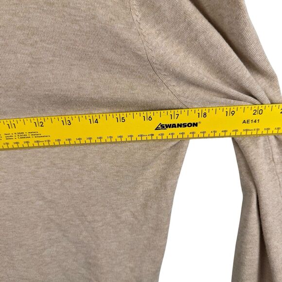 J McLaughlin Shirt Sweater Women's Medium Cowl Neck Modal Cotton Blend Beige - Picture 8 of 9